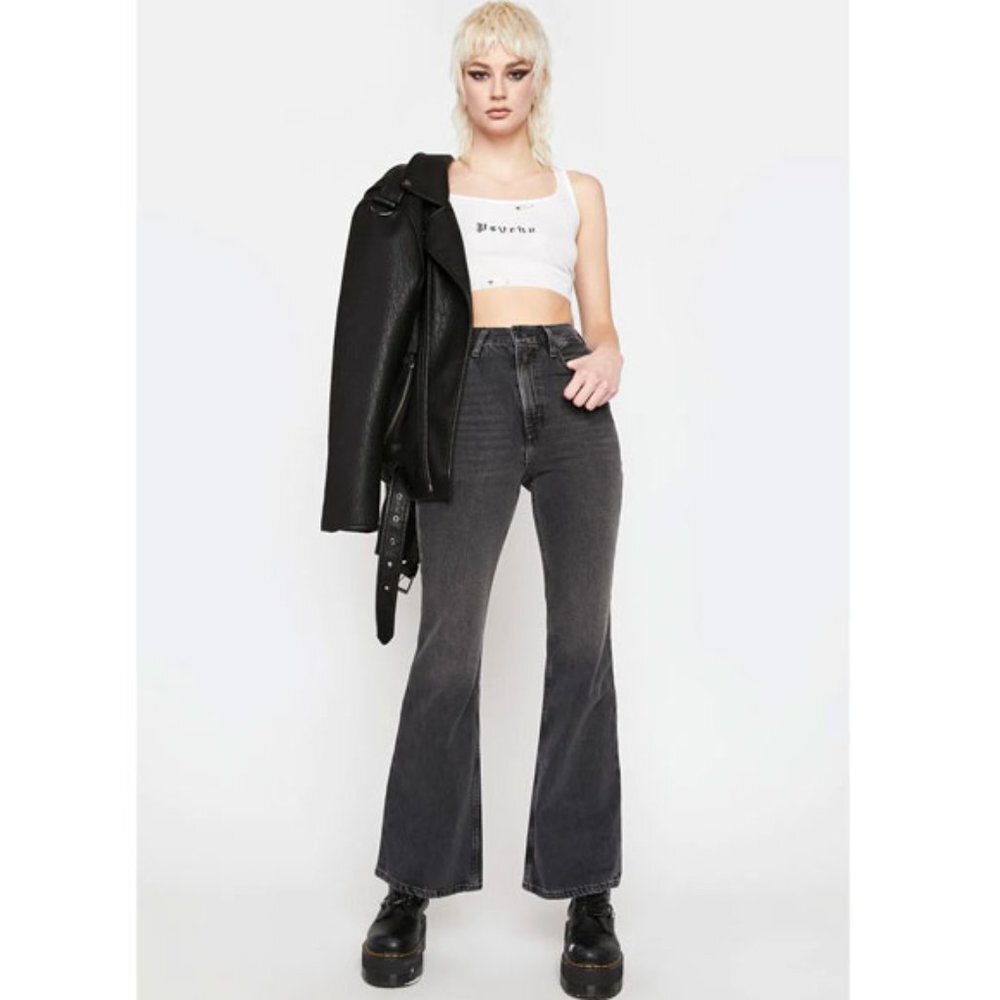 Levis Premium 70'S HIGH RISE FLARE Jean - Picture 4 of 13